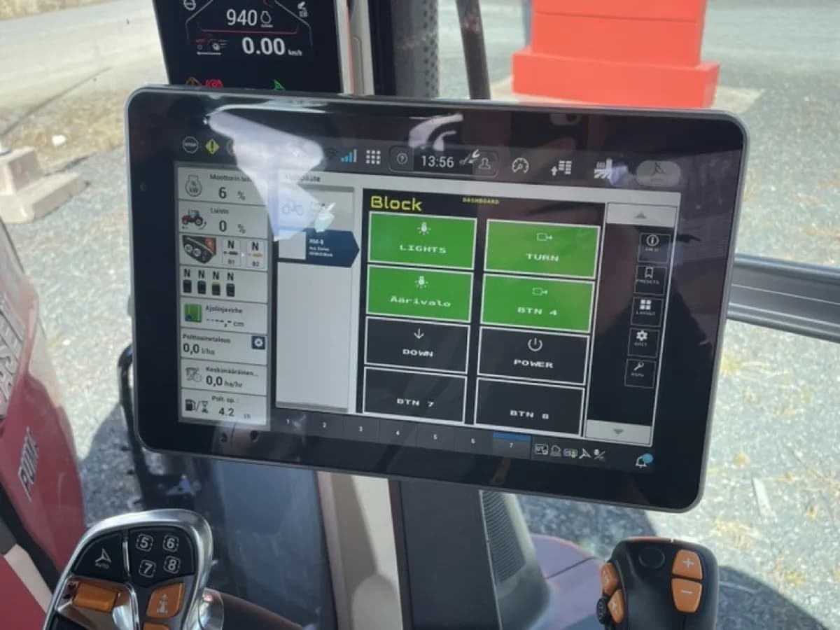 ISOBUS Block interface running on a Case IH Virtual Terminal