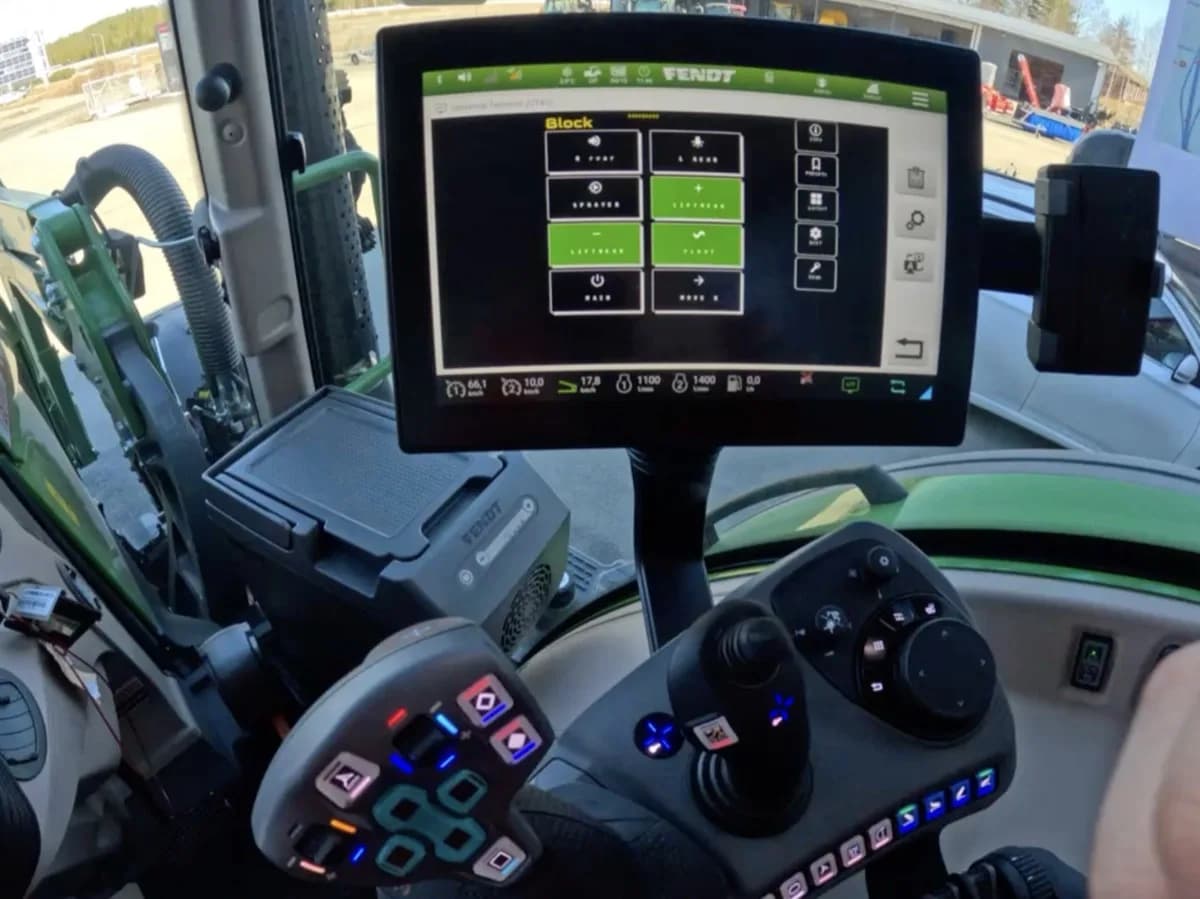 ISOBUS Block interface running on a Fendt Virtual Terminal